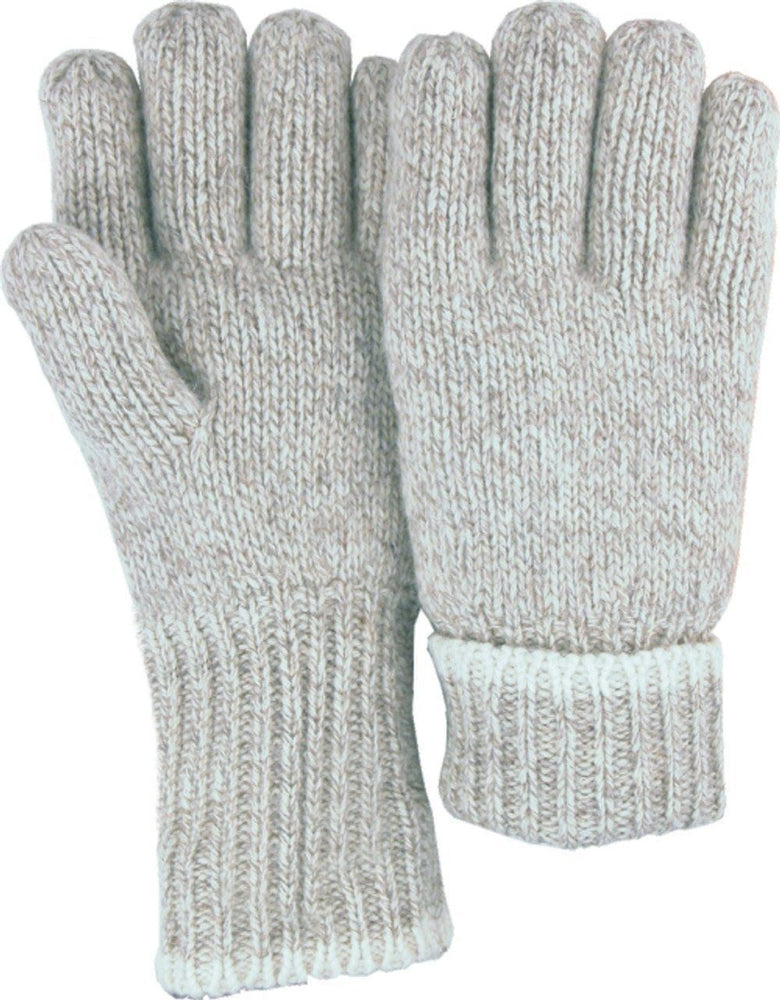 Majestic 3423 Ragg Wool Knit Gloves Full Finger Plain Palm Single Ply Thinsulate Lined (DOZEN) - Global Construction Supply
