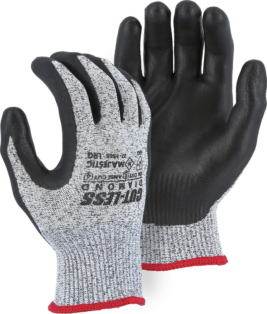 Majestic 37-1565 Cut Resistant Dyneema Black Nitrile Palm Gloves Cut-Less Diamond (DOZEN): Global Construction Supply