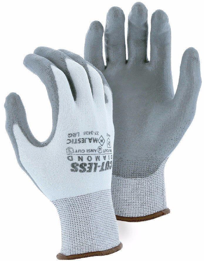 Majestic 37-3436 Cut Resistant Gloves Dyneema Diamond 13-gauge Polyurethane Palm (DOZEN): Global Construction Supply