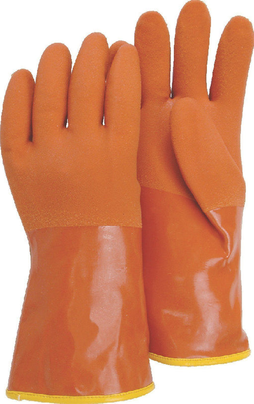 Majestic 3703 Brown Double PVC Coated Gloves 13-guage Thermal Liner 12" (DOZEN): Global Construction Supply