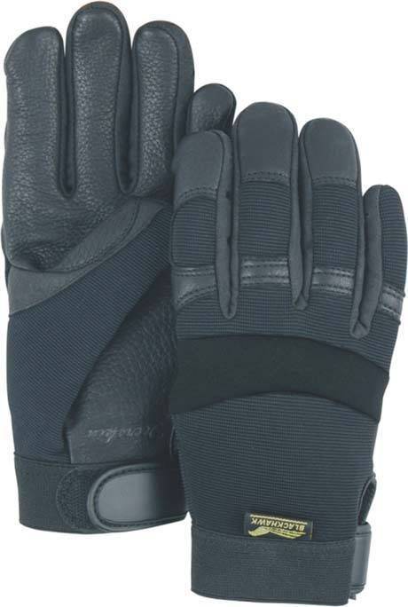 blackhawk handschuhe Majestic Blackhawk 2151 Black Deerskin Leather Palm Mechanic Style Glo — Global Construction Supply