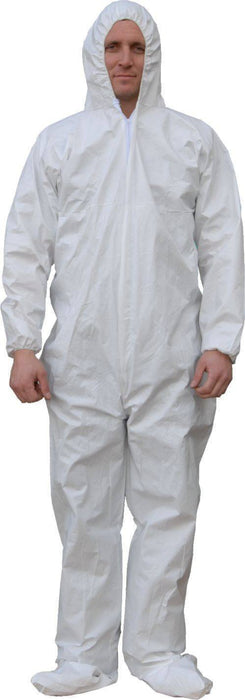 Majestic 74-203 AeroTEX SMS Coverall Elastic Wrist/Ankles Attached Hood/Boots (CASE): Global Construction Supply