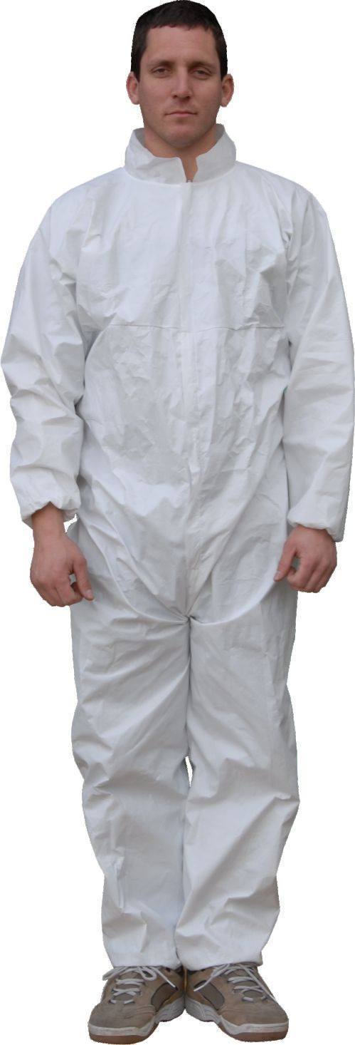 Majestic 74-301 ResisTEX PP/CPE Coated Coverall Elastic Wrist/Ankles (CASE): Global Construction Supply
