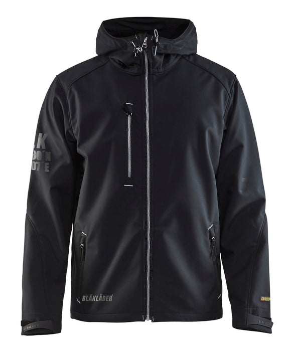 Black/Silver Blaklader US Pro Softshell Jacket 4939